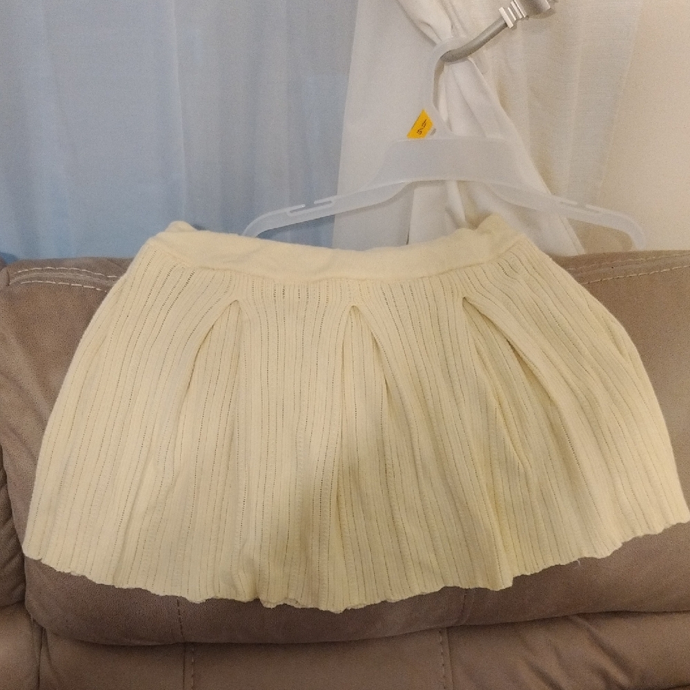 Chic Cream A-Line Skirt